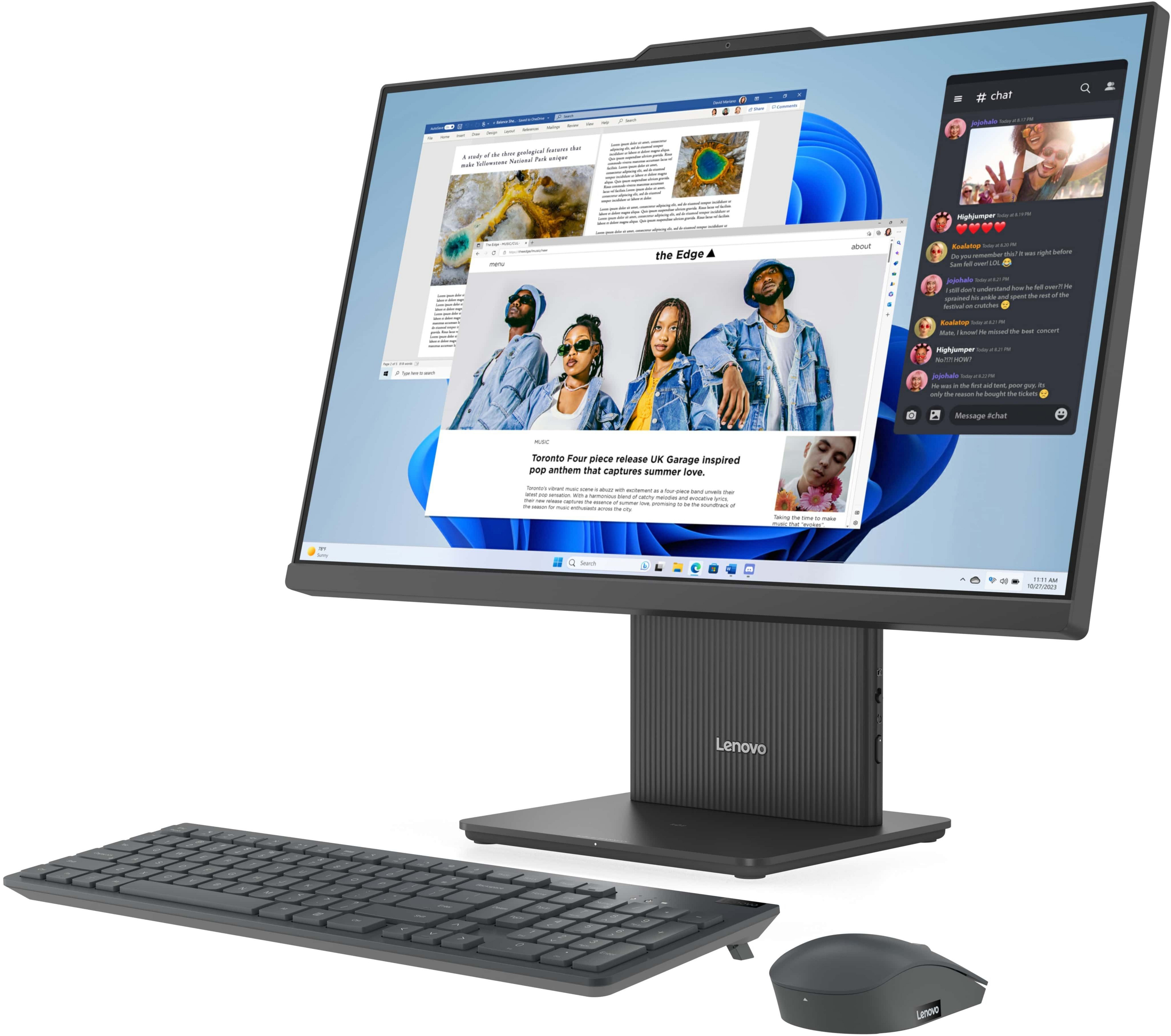 Моноблок 23.8" LENOVO IdeaCentre AIO 24ARR9 Luna Grey (F0HR004AUO)фото