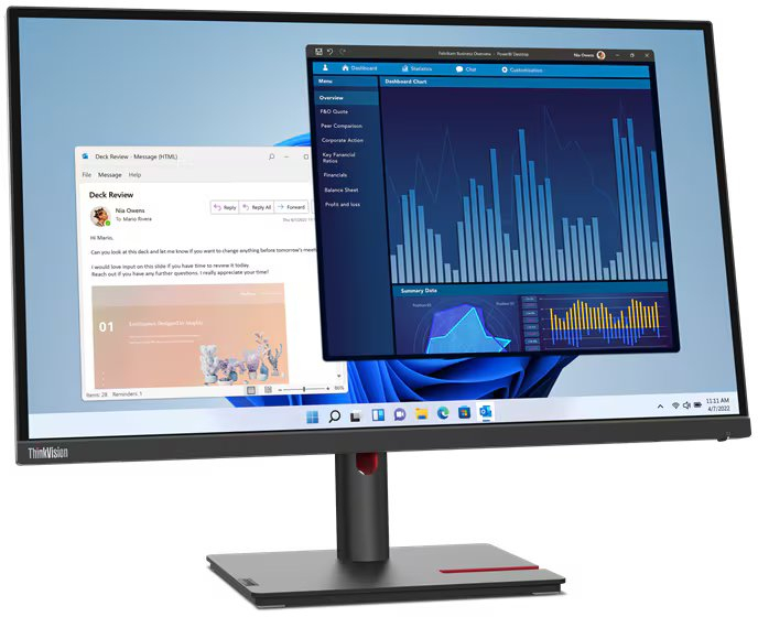 Монітор 27" LENOVO ThinkVision T27p-30 (63A9GAT1EU)фото2