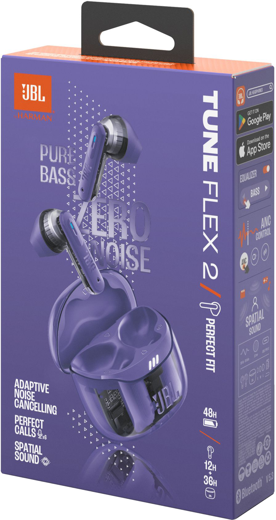 Наушники JBL Tune Flex 2 Ghost Purple (JBLTFLEX2GMAE) фото 10