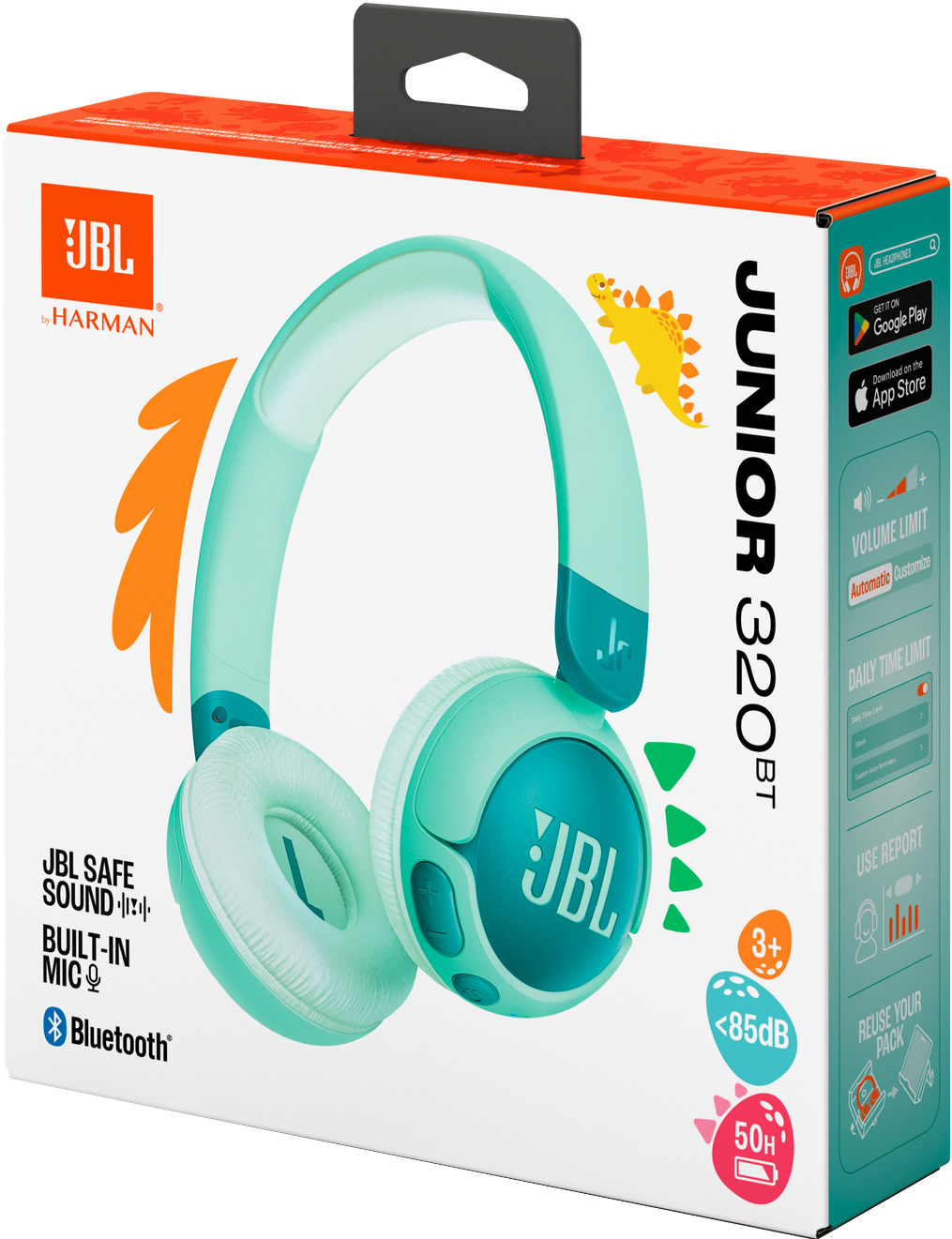 Навушники JBL JR320BT Green (JBLJR320BTGRN)фото8