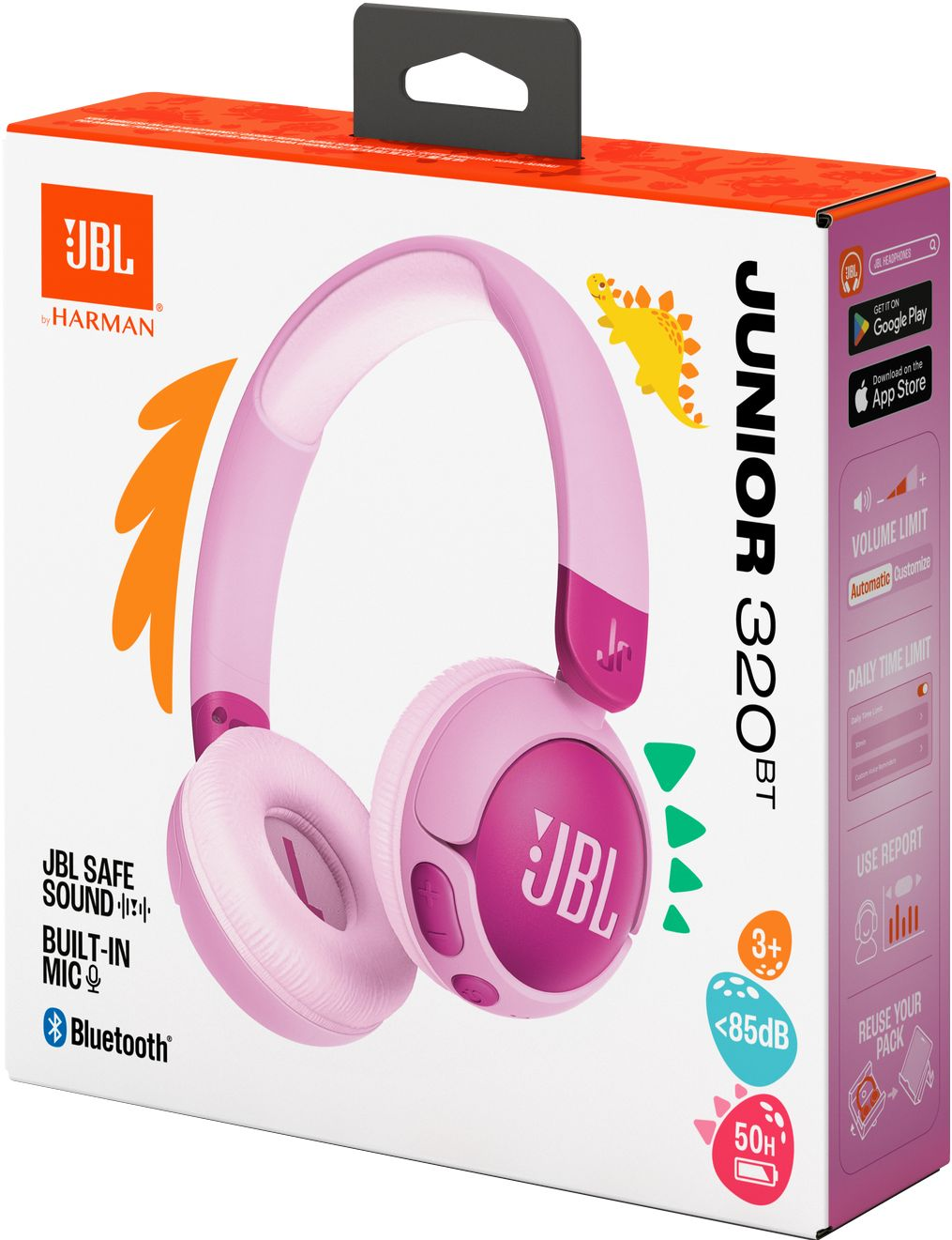 Навушники JBL JR320BT Purple (JBLJR320BTPUR)фото8