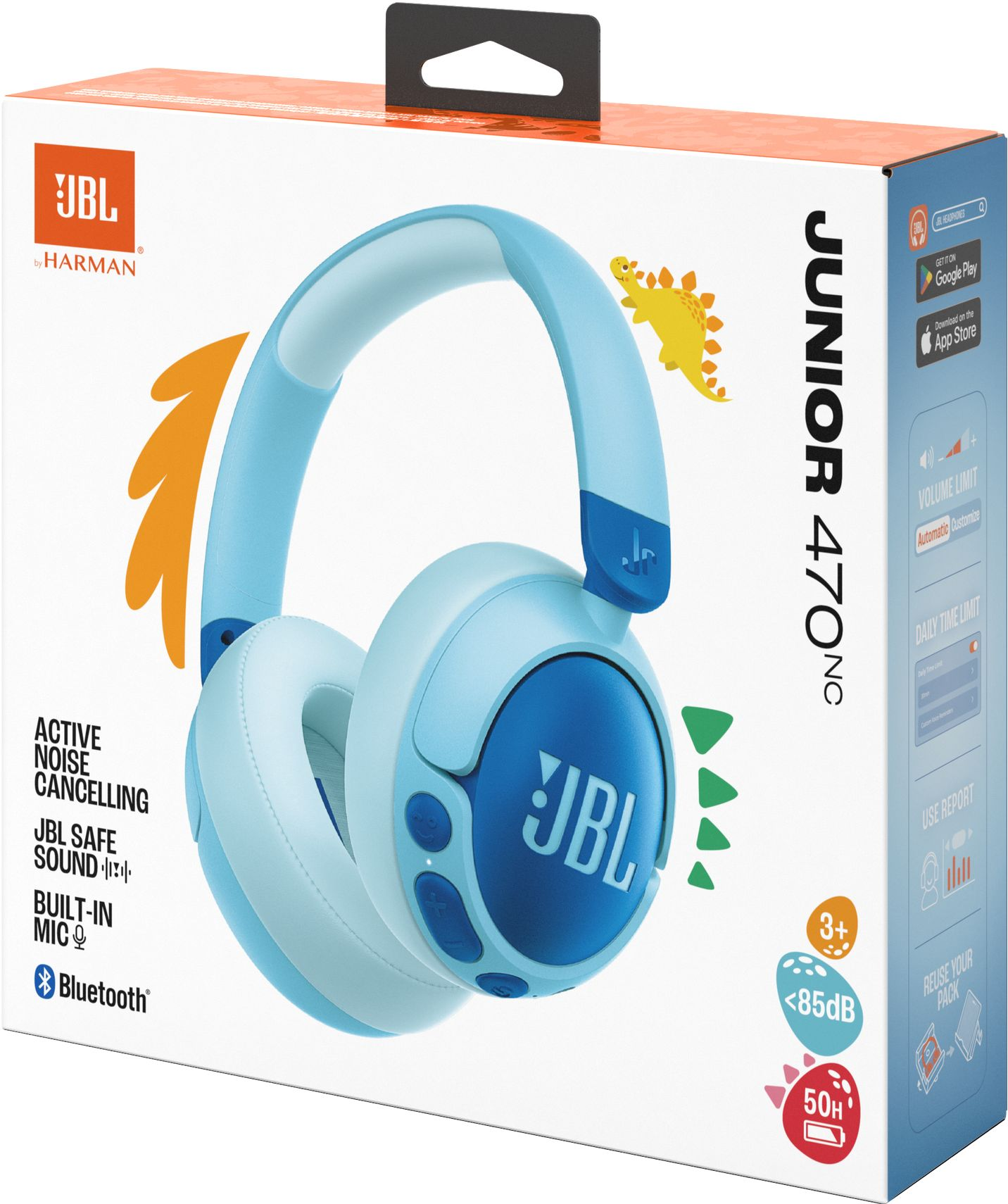 Навушники JBL JR470NC Blue (JBLJR470NCBLU)фото7