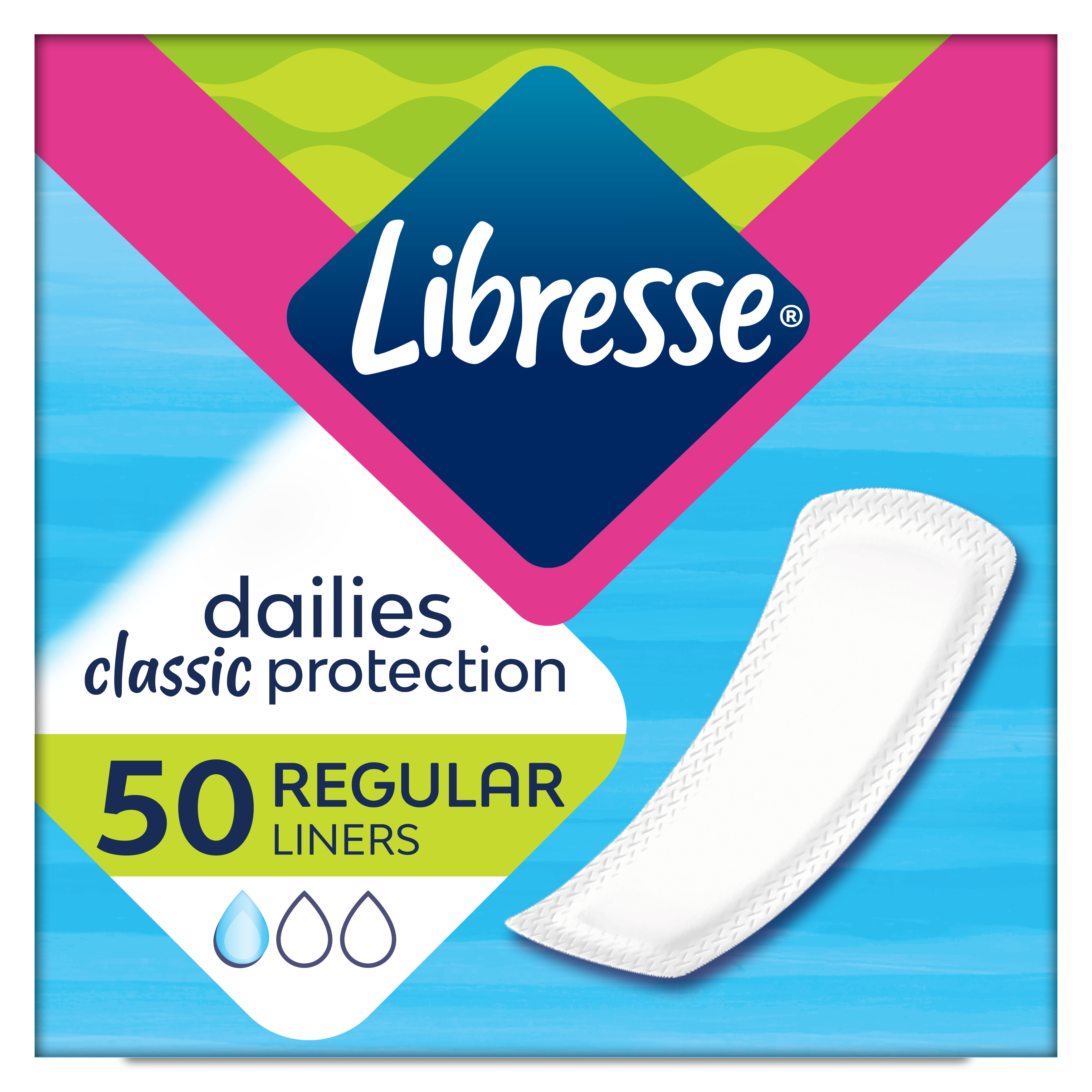 Щоденні гігієнічні прокладки Libresse Pantyliners Classic 50 штфото