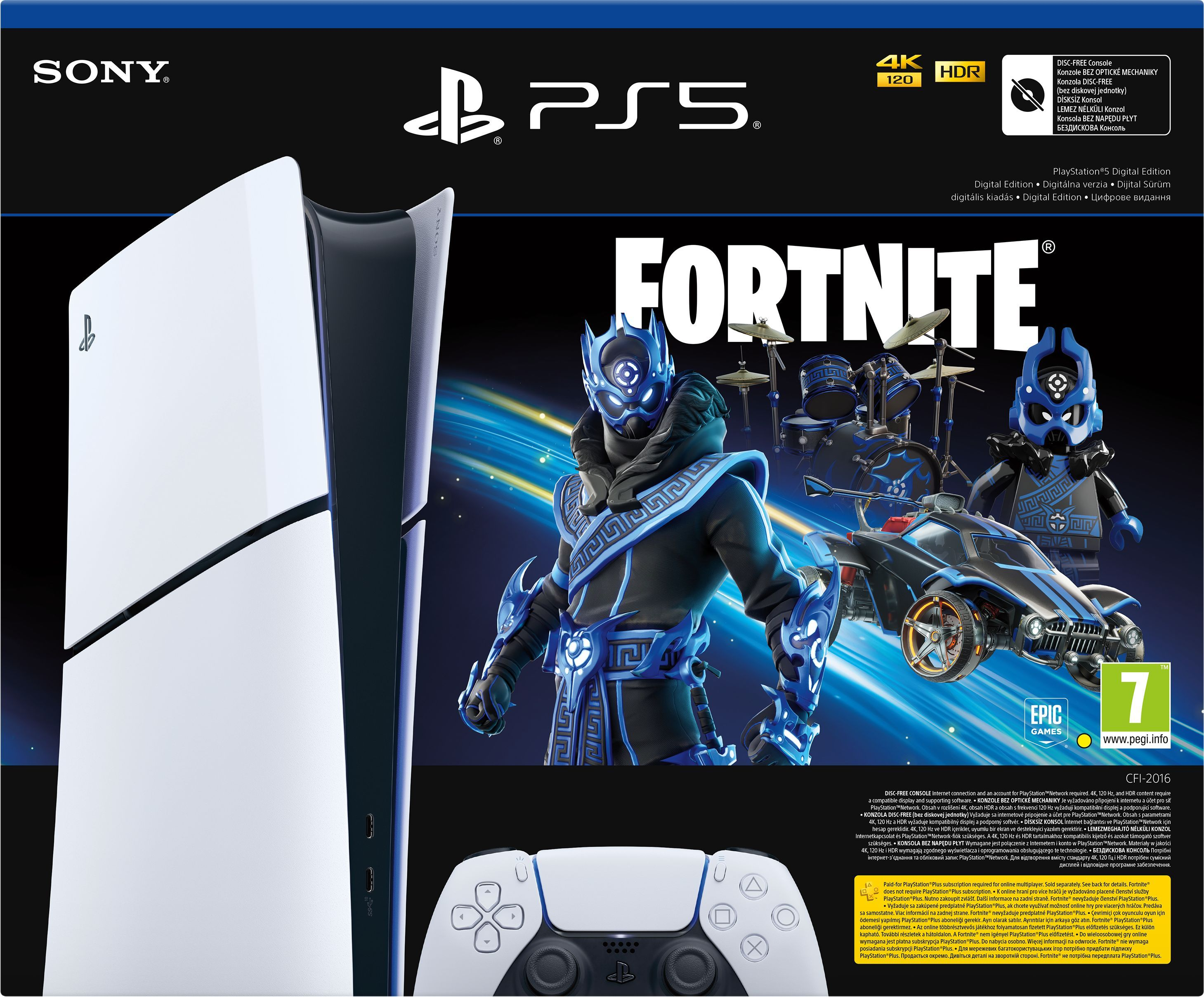 Игровая консоль PlayStation 5 Slim Digital Edition (Fortnite Cobalt Star Bundle) фото 8