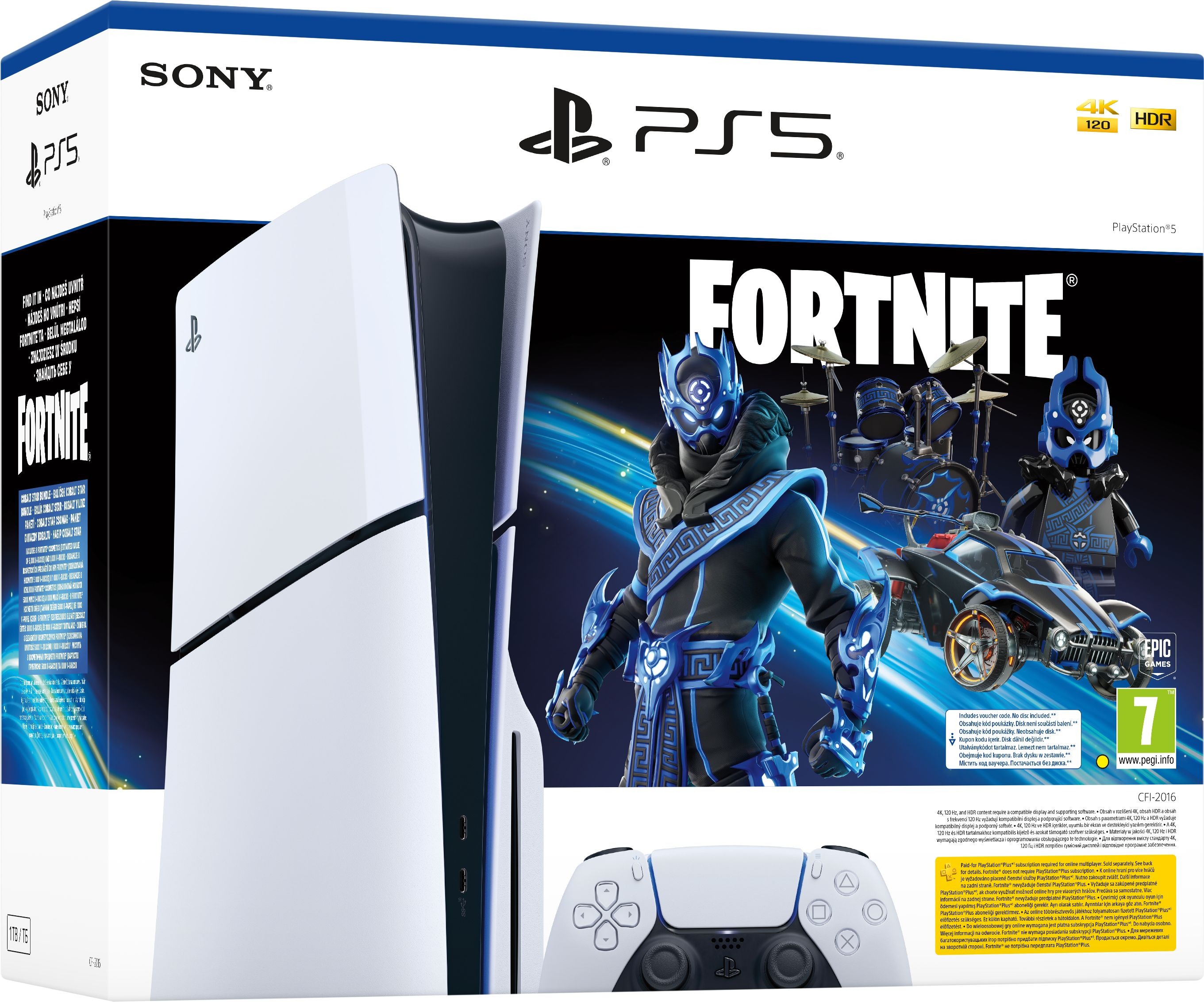 Игровая консоль PlayStation 5 Slim (Fortnite Cobalt Star Bundle) фото 10