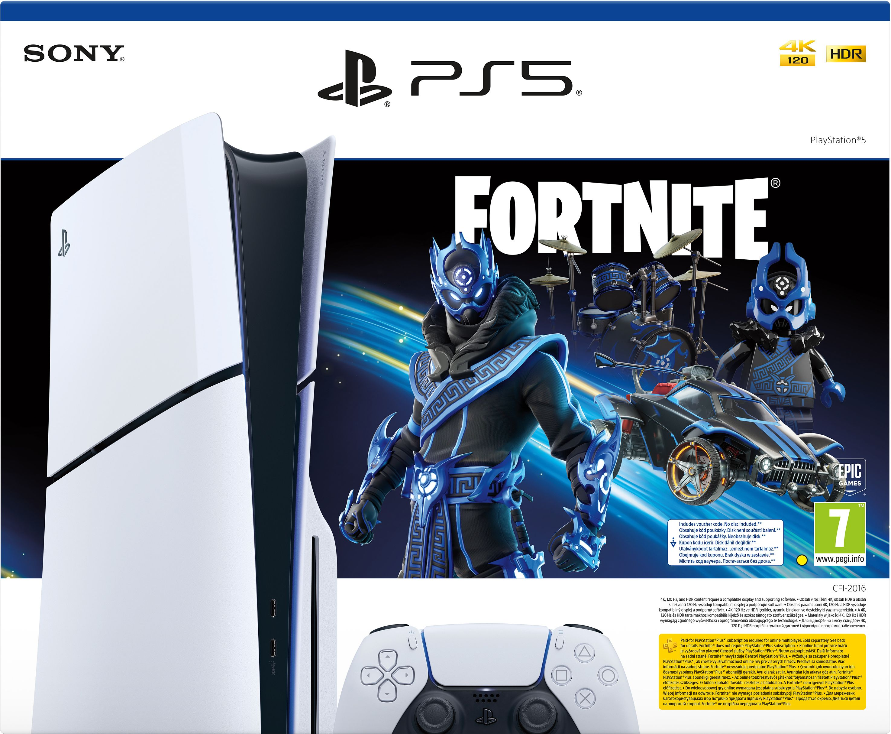 Игровая консоль PlayStation 5 Slim (Fortnite Cobalt Star Bundle) фото 9