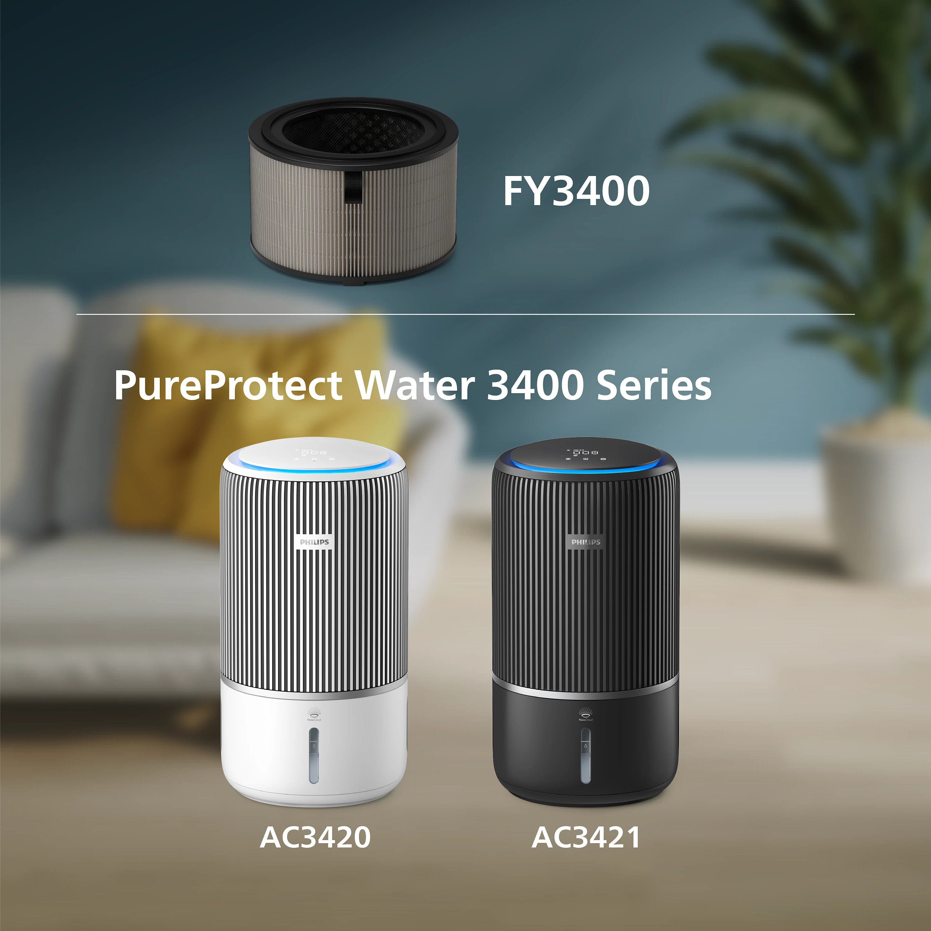 Фильтр для очистителя воздуха Philips Series PureProtect 3400 FY3400/30 фото 