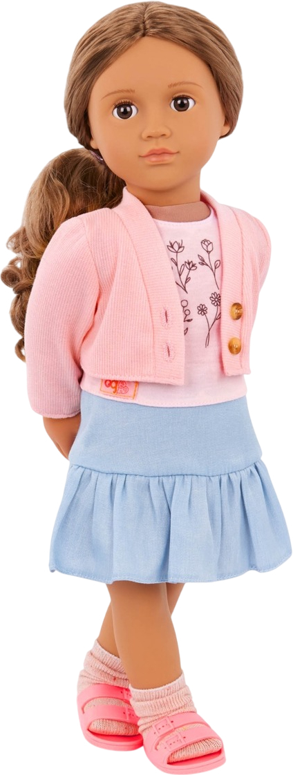 Набір одягу для ляльок Our Generation повсякденний рожевий светр та спідниця (BD30542Z)фото2