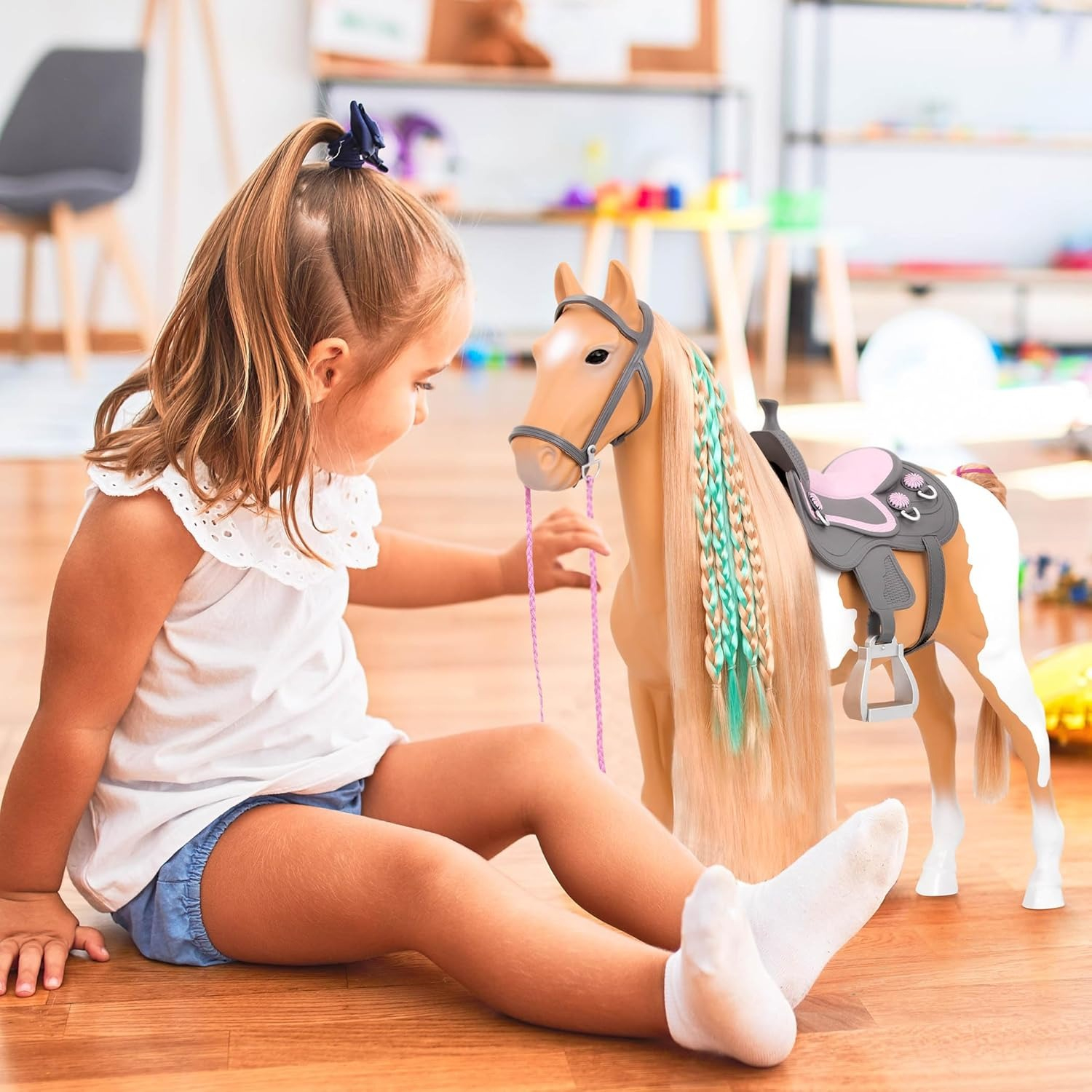 Игровая фигура Our Generation Лошадь с длинной гривой 50см (BD38030Z) фото 6