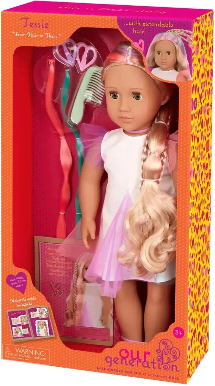 Кукла Our Generation Тесси с растущими разноцветными волосами 46см (BD31564Z) фото 11