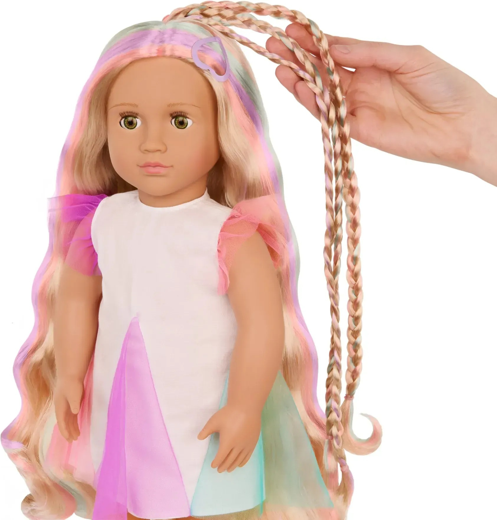 Кукла Our Generation Тесси с растущими разноцветными волосами 46см (BD31564Z) фото 7