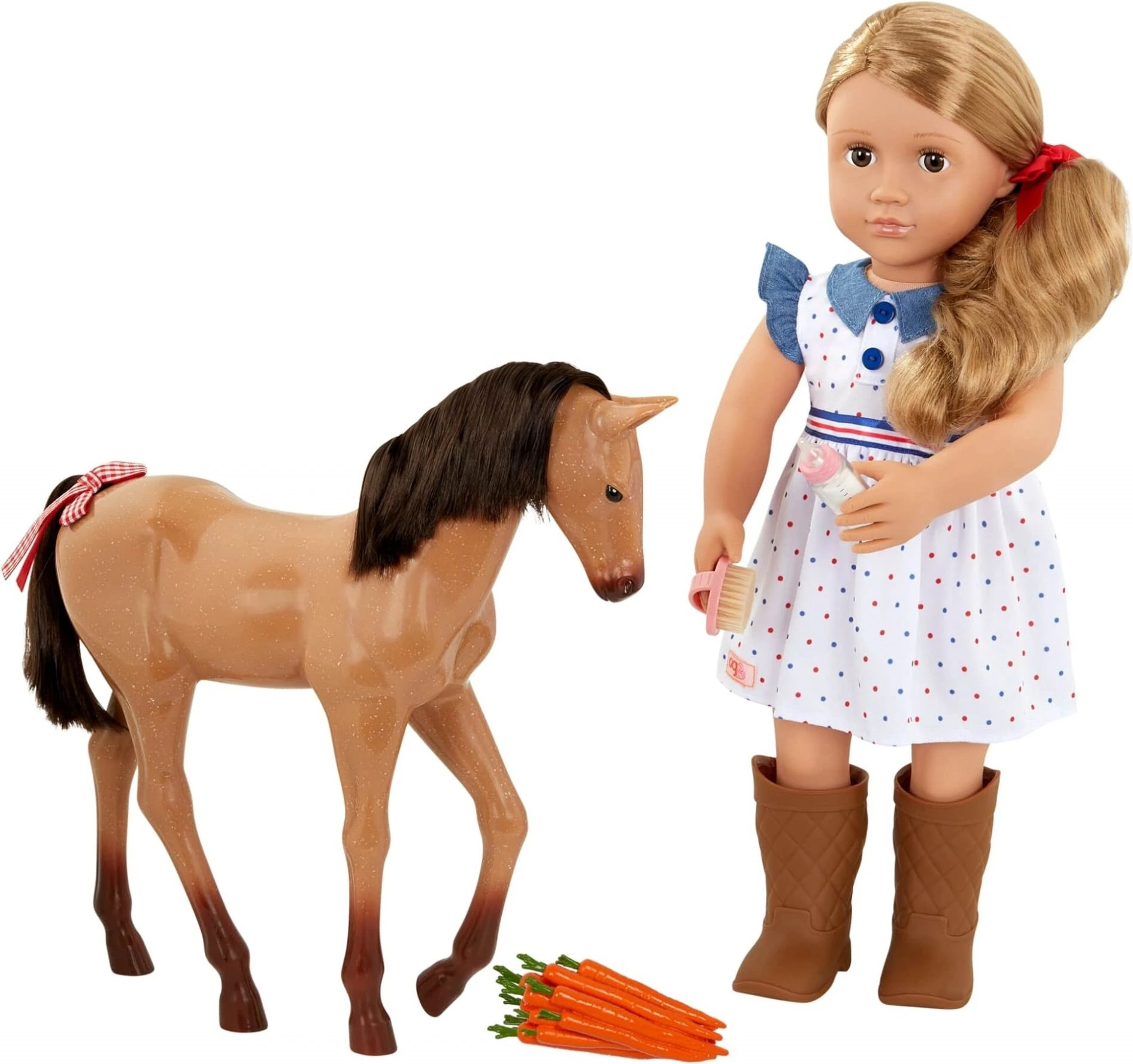 Лялька Our Generation Шеллі з лошам Аппалуза та аксесуарами 46см (BD31447Z)фото4