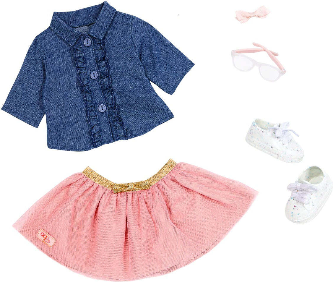 Лялька Our Generation Емілі в джинсовій сорочці 46см (BD31475Z)фото2