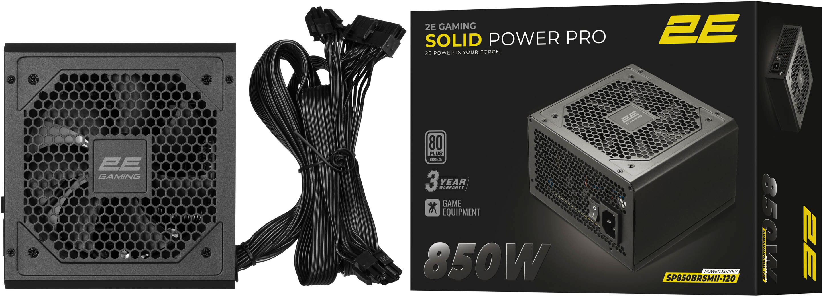 Блок живлення 2E GAMING Solid Power Pro (2E-SP850BRSMII-120)фото