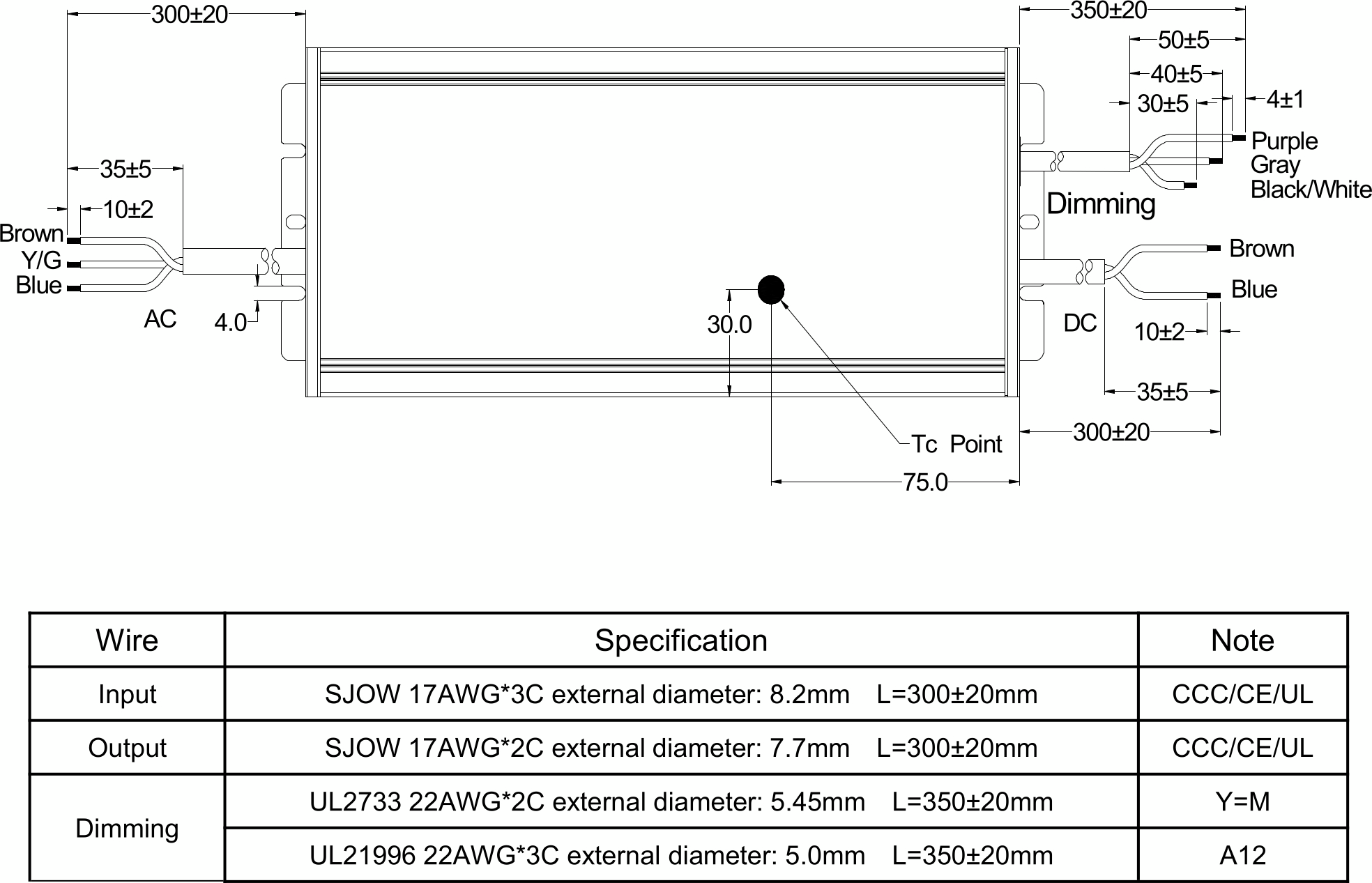 Блок питания MOSO X6-320M457A12, DC 320W, DIM 1-10V, 12V Aux., Programable фото 3