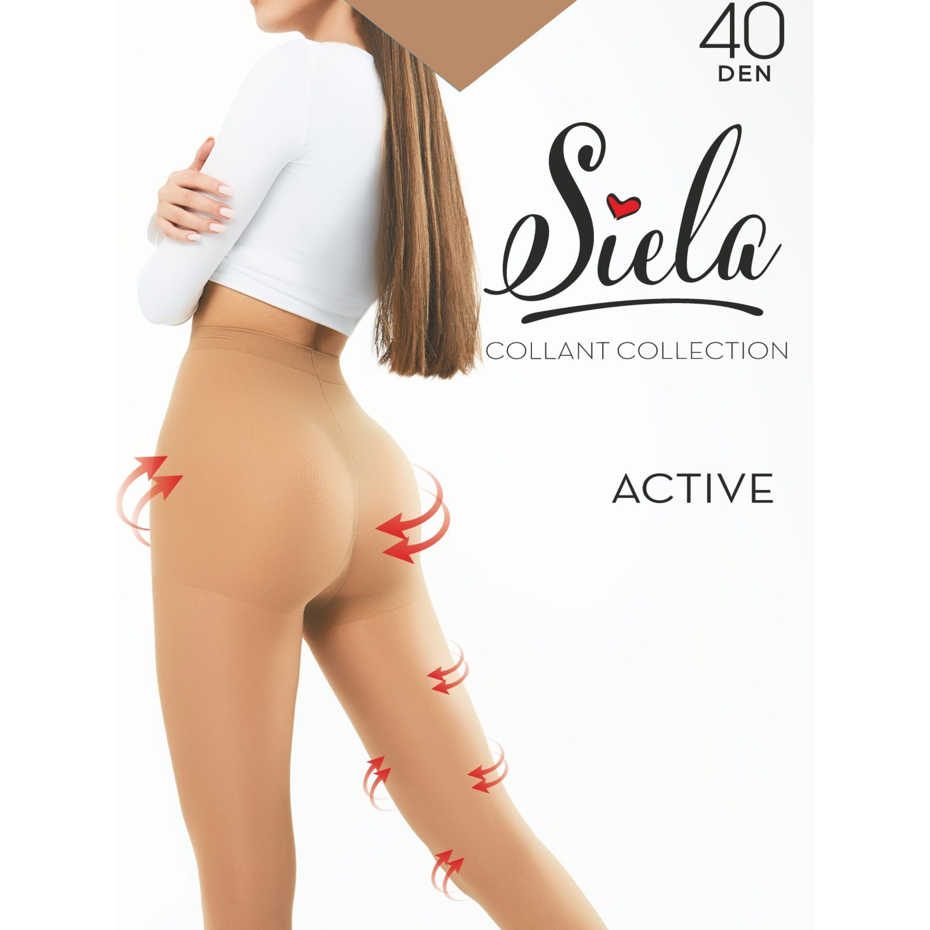 Колготы женские Siela Active 40 Den 3 р карамельные фото 5