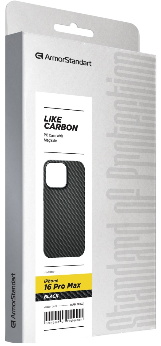 Чохол ArmorStandart LikeCarbon MagCase для Apple iPhone 16 Pro Max Black (ARM80093)фото3