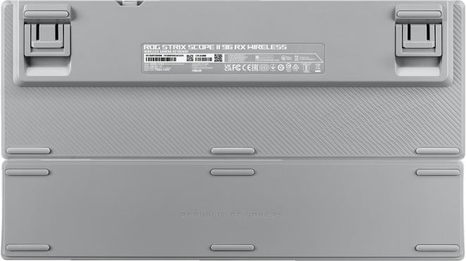 Ігрова клавіатура ASUS ROG Strix Scope II RX Optical Wireless EN RGB White (90MP03S0-BKUA30)фото