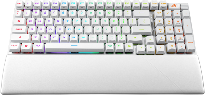 Ігрова клавіатура ASUS ROG Strix Scope II RX Optical Wireless EN RGB White (90MP03S0-BKUA30)фото