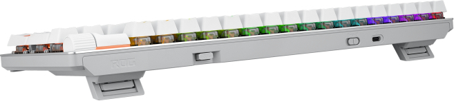 Ігрова клавіатура ASUS ROG Strix Scope II RX Optical Wireless EN RGB White (90MP03S0-BKUA30)фото