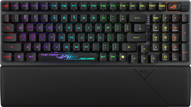 Ігрова клавіатура ASUS ROG Strix Scope II RX Optical Wireless EN RGB Black (90MP03S0-BKUA20)фото