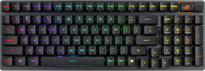 Ігрова клавіатура ASUS ROG Strix Scope II RX Optical Wireless EN RGB Black (90MP03S0-BKUA20)фото