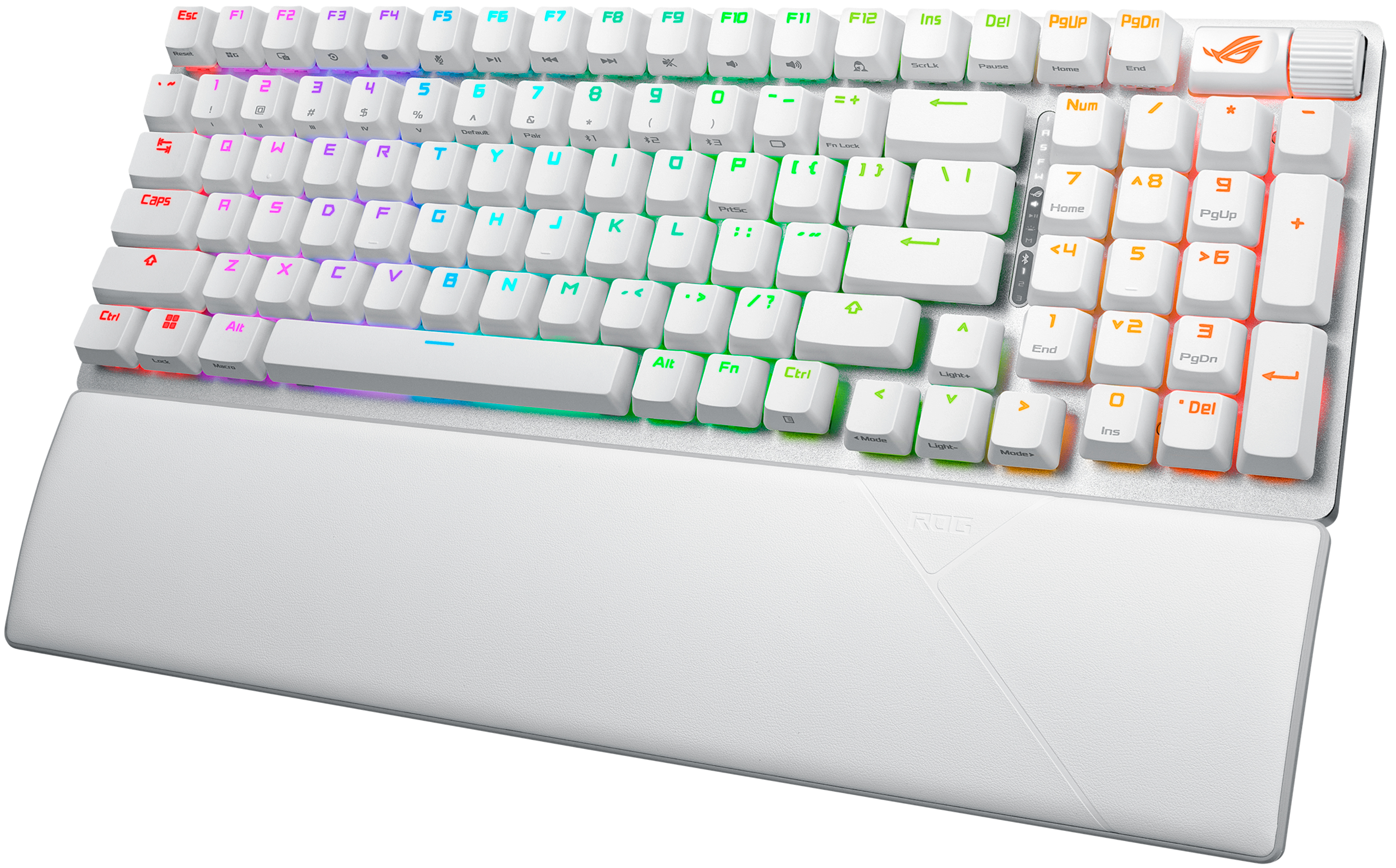 Ігрова клавіатура ASUS ROG Strix Scope II NX Snow Wireless EN RGB White (90MP037A-BKUA30)фото