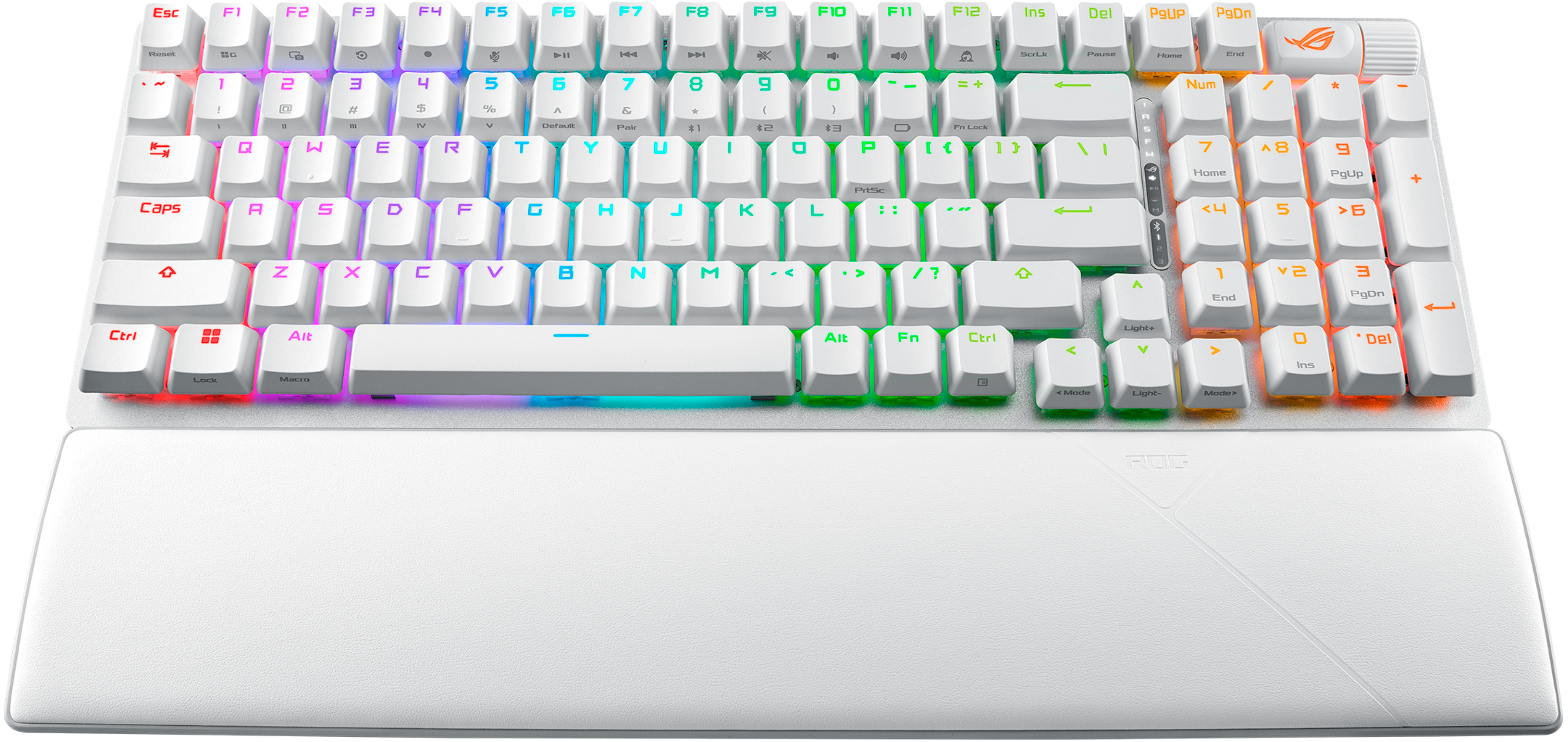 Ігрова клавіатура ASUS ROG Strix Scope II NX Snow Wireless EN RGB White (90MP037A-BKUA30)фото