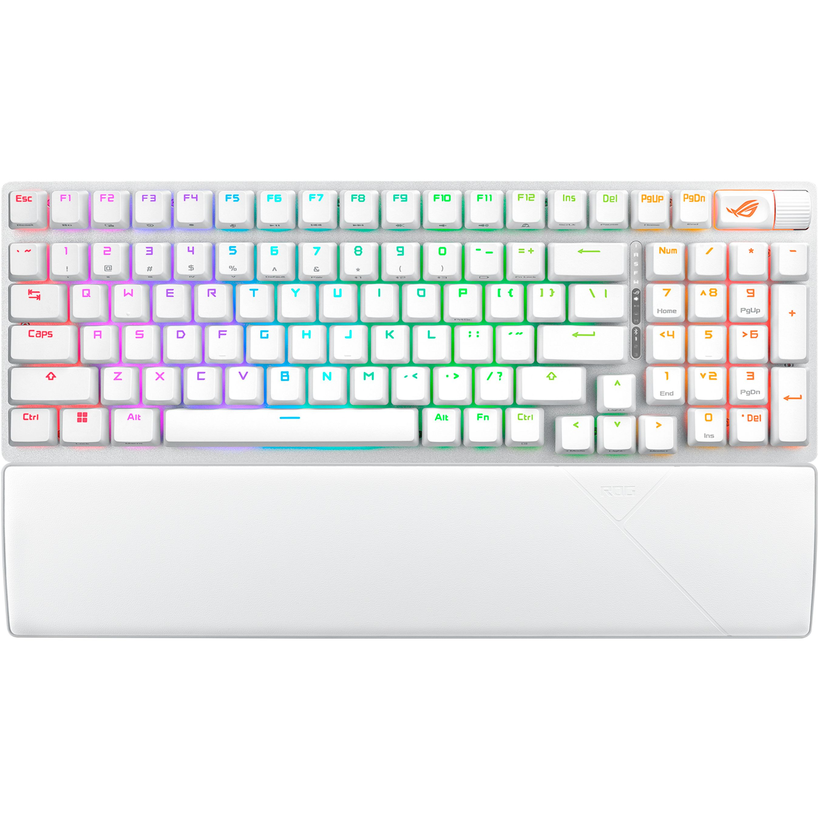 Ігрова клавіатура ASUS ROG Strix Scope II NX Snow Wireless EN RGB White (90MP037A-BKUA30)фото