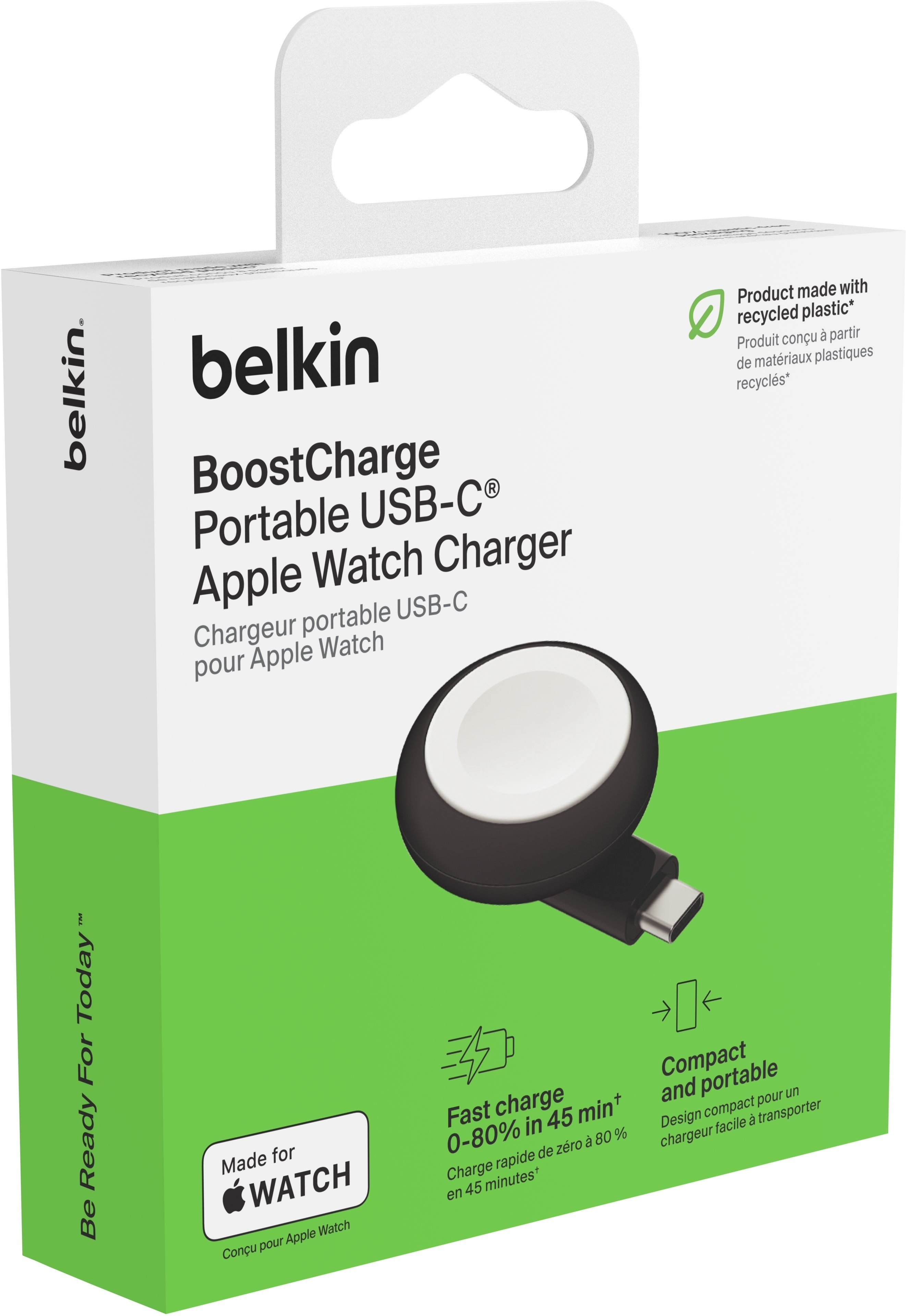 Бездротовий зарядний пристрій Belkin USB-C Apple Watch Charger, Black (WIZ022glBK-B1)фото6