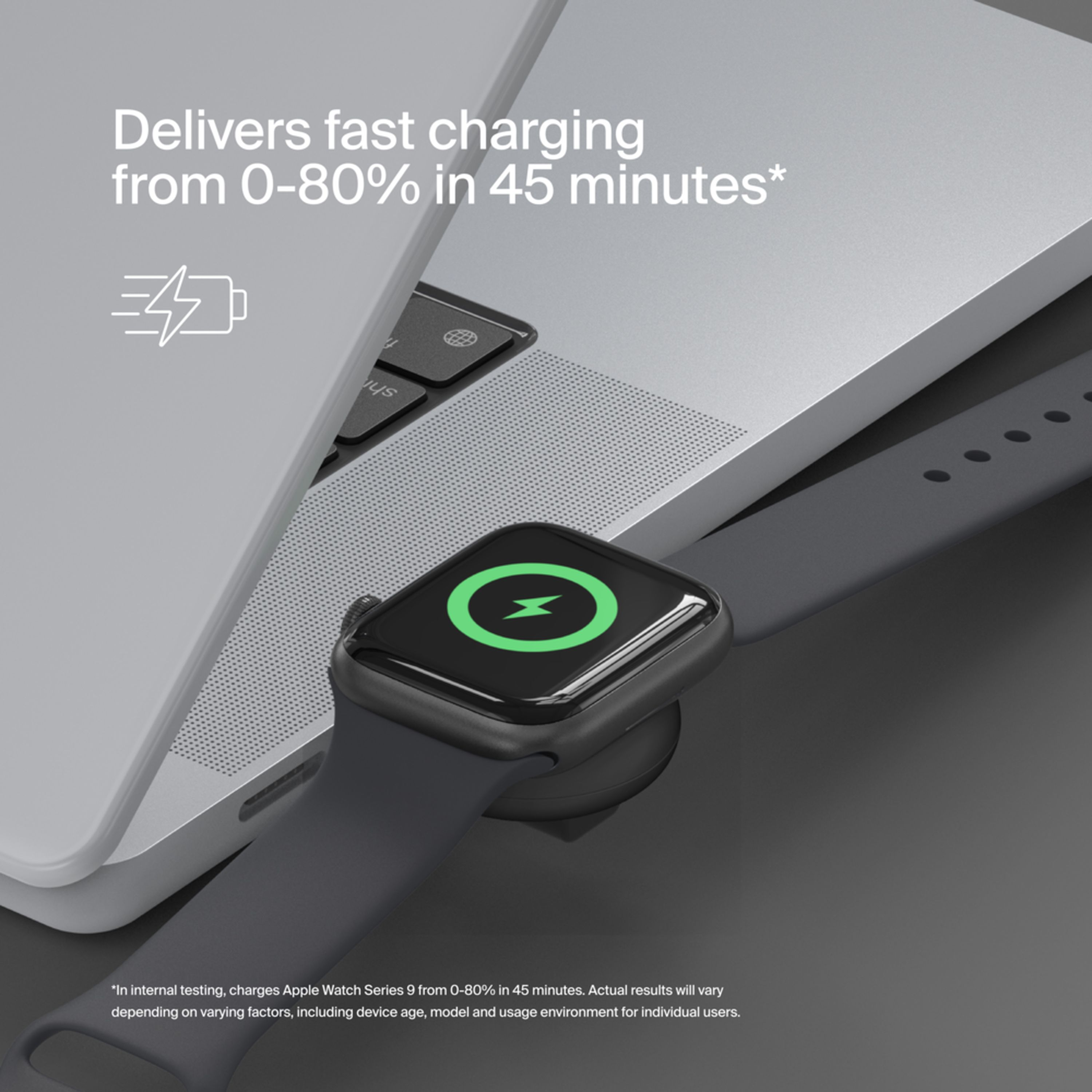 Бездротовий зарядний пристрій Belkin USB-C Apple Watch Charger, Black (WIZ022glBK-B1)фото8