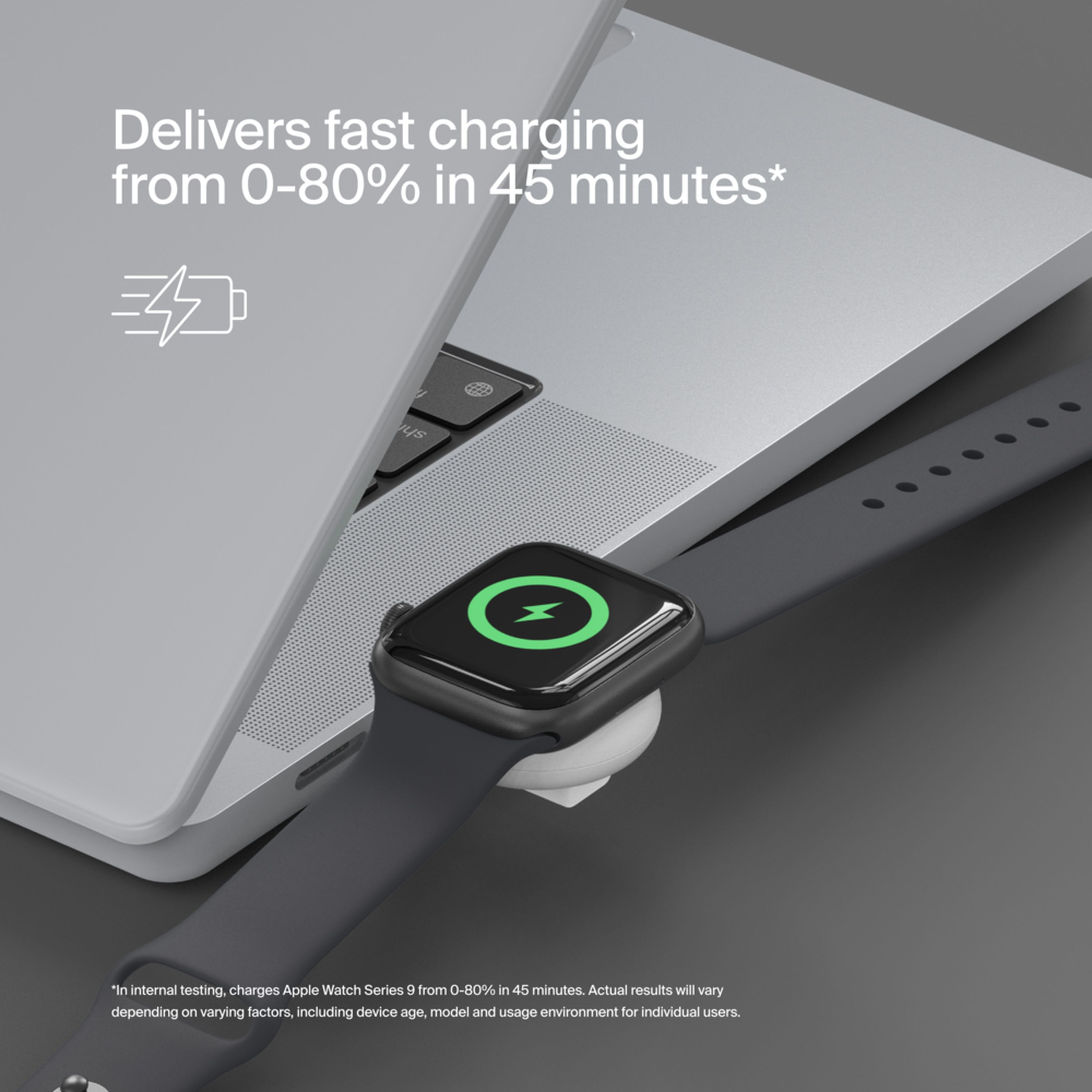 Бездротовий зарядний пристрій Belkin USB-C Apple Watch Charger, White (WIZ022glWH-B1)фото8