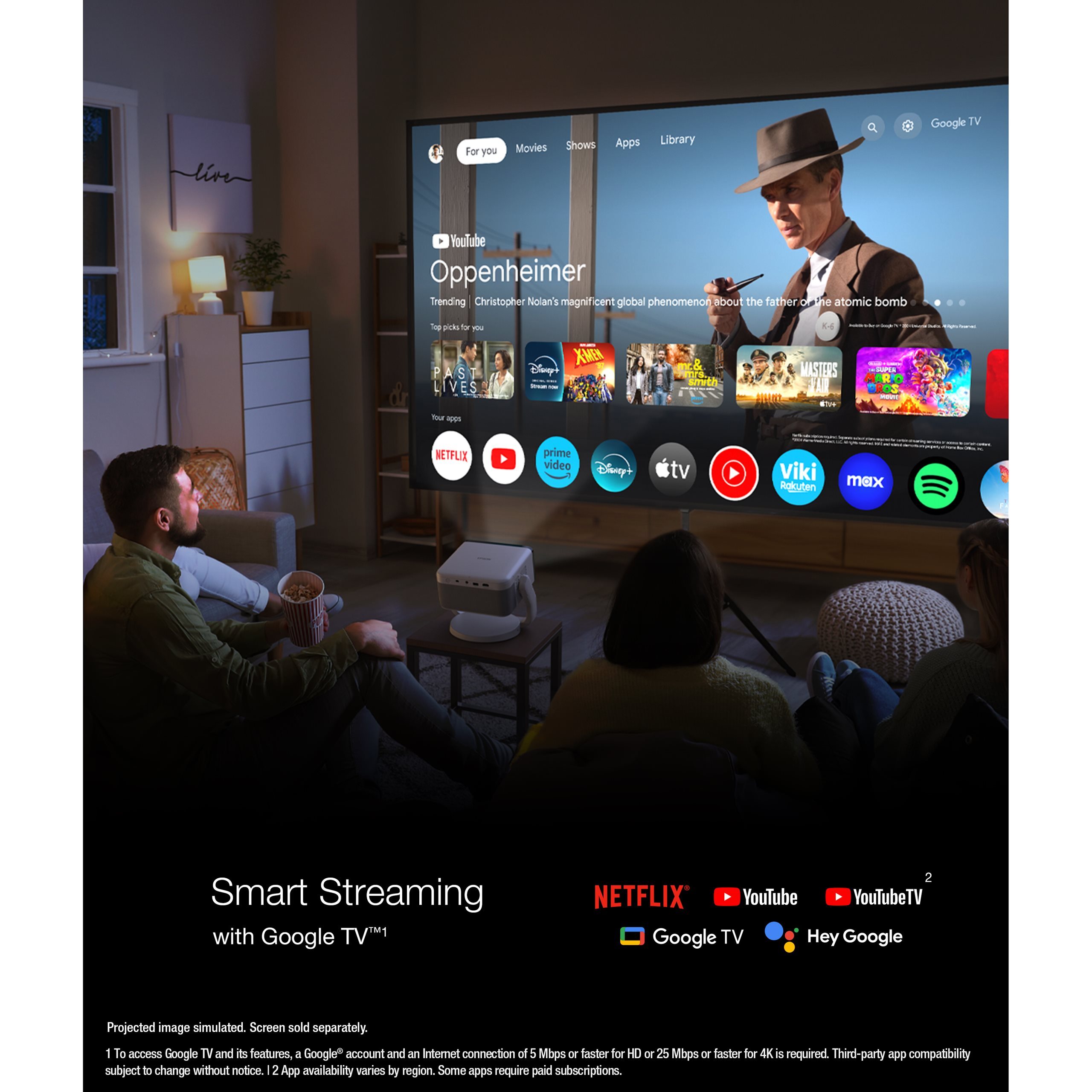 Проектор Epson EF-22B Black (V11HB38140) фото 10