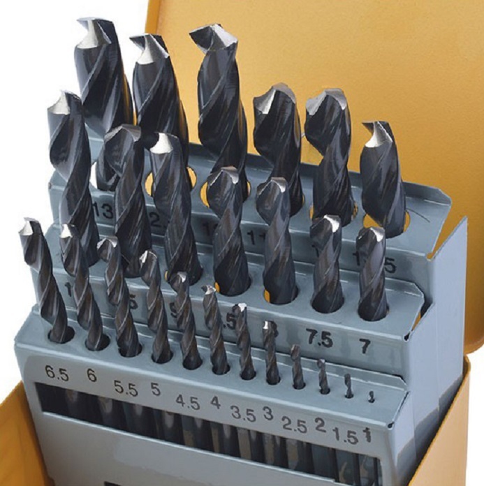 Набір свердел по металу Tolsen HSS, 25шт, 1-13мм, кейс (75082)фото2