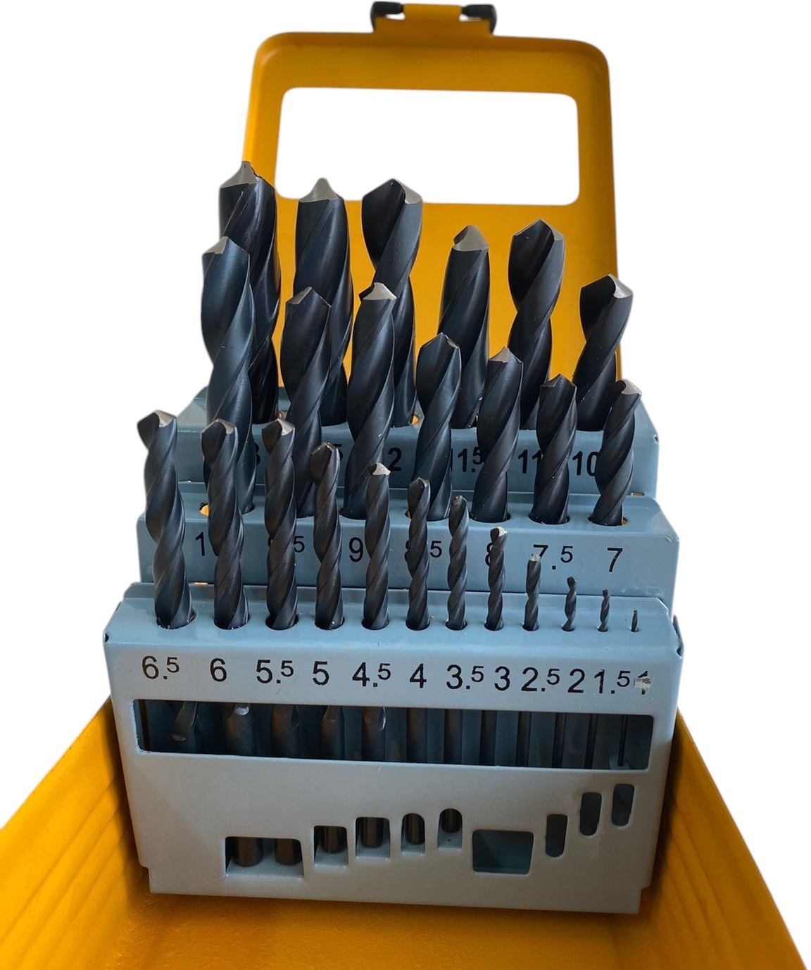 Набір свердел по металу Tolsen HSS, 25шт, 1-13мм, кейс (75082)фото3