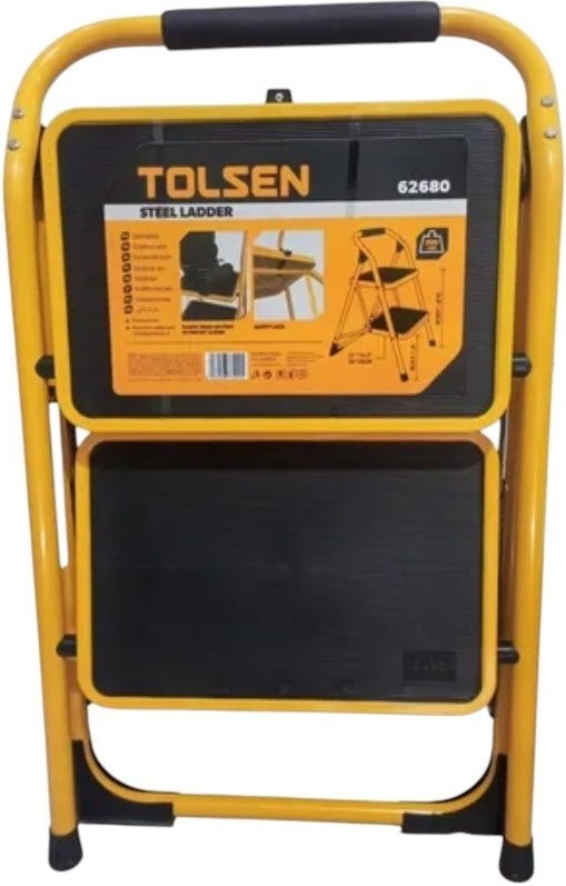 Драбина Tolsen, 2 сходинки, до 200кг, сталь (62680)фото