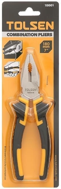 Плоскогубці комбіновані Tolsen Ерго, 180мм (10001)фото