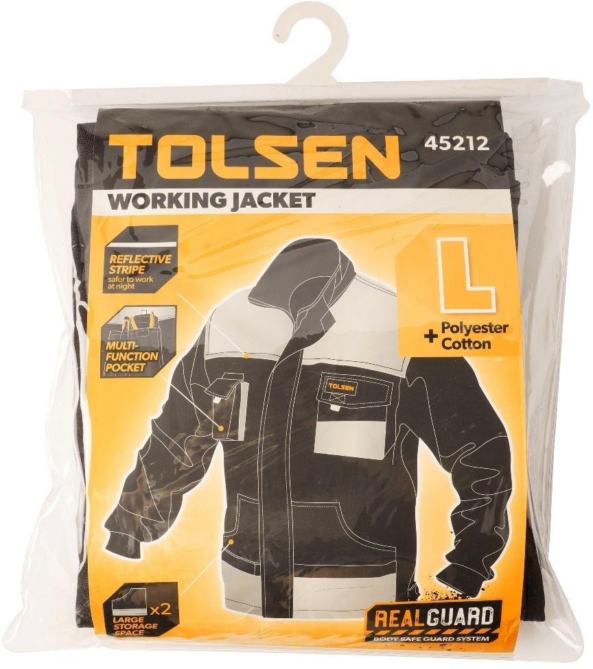 Куртка робоча Tolsen L(52), темно-сіра (45212)фото2