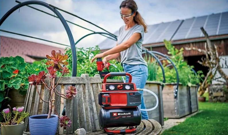 Компресор повітряний Einhell TE-AC 18/75 Li (без АКБ и ЗП), (4020410)фото