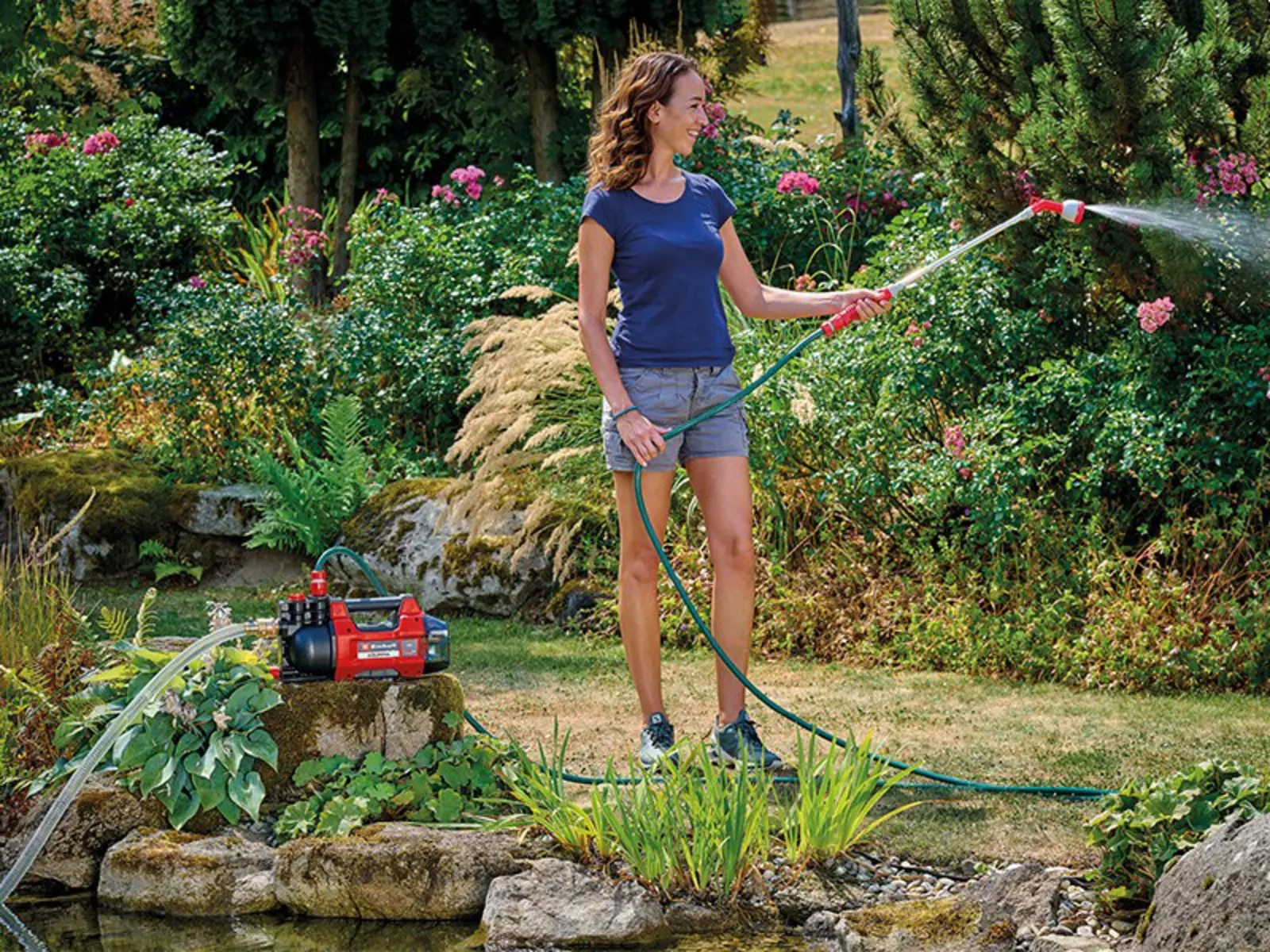 Насос садовий Einhell AQUINNA 18/28, PXC, 2800л/ч, 18В (без АКБ и ЗП), (4180440)фото