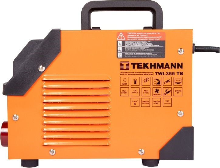 Сварочный аппарат инверторный Tekhmann TWI-355 TB 140А (190А turbo режим) 5.2-8.2кВт 170-270В (847861) фото 
