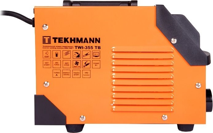 Сварочный аппарат инверторный Tekhmann TWI-355 TB 140А (190А turbo режим) 5.2-8.2кВт 170-270В (847861) фото 
