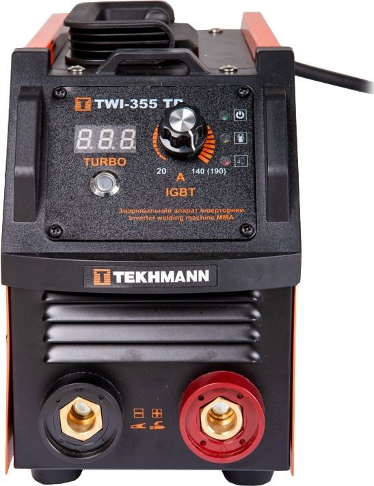 Сварочный аппарат инверторный Tekhmann TWI-355 TB 140А (190А turbo режим) 5.2-8.2кВт 170-270В (847861) фото 