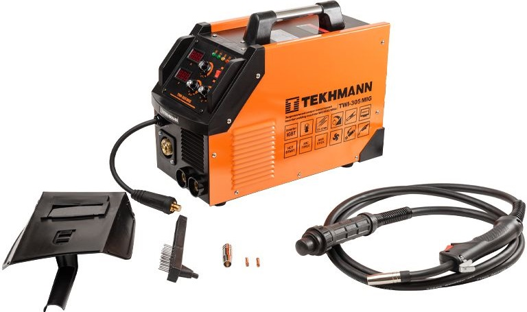 Сварочный аппарат инверторный Tekhmann полуавтомат TWI-305 MIG 140А 4.56кВт 220В (846815) фото 