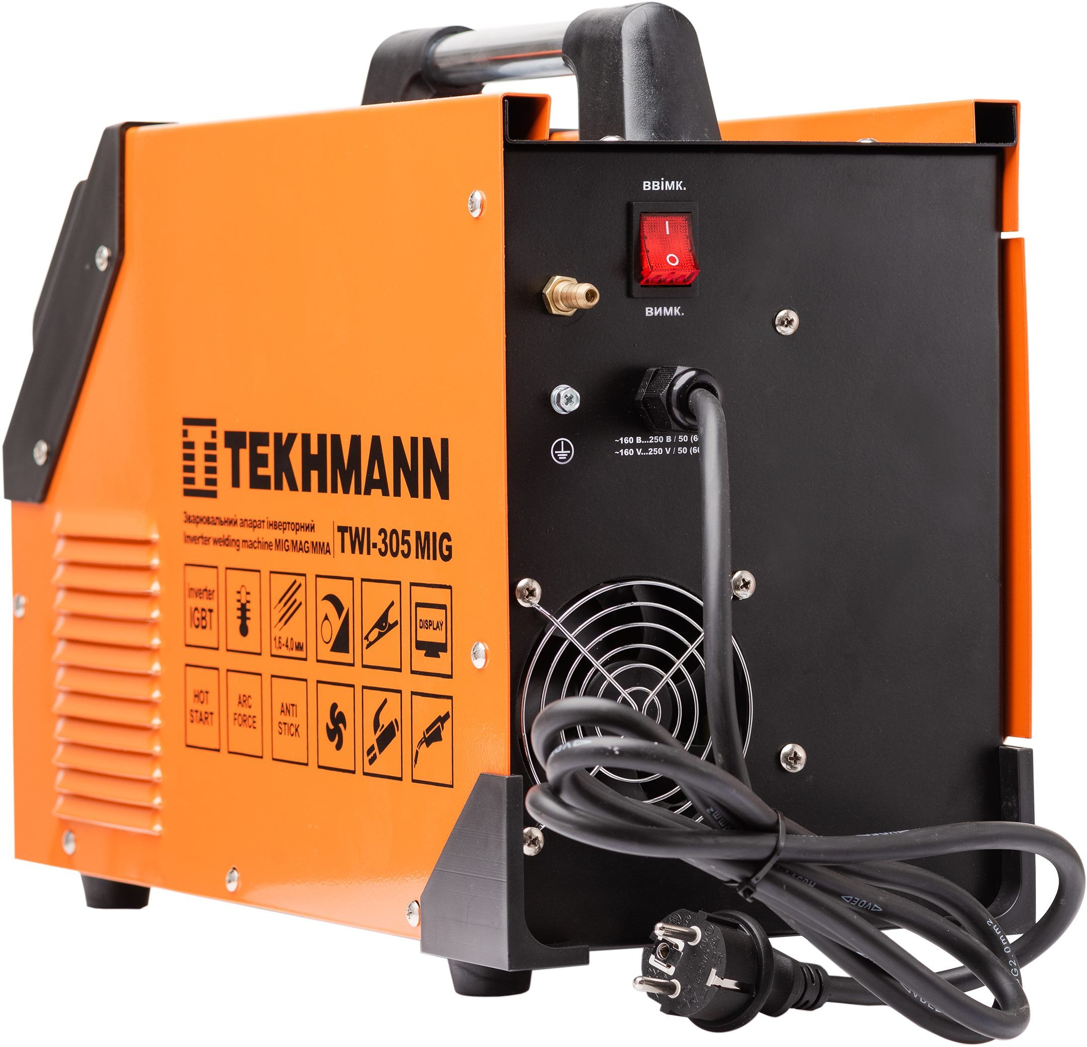 Сварочный аппарат инверторный Tekhmann полуавтомат TWI-305 MIG 140А 4.56кВт 220В (846815) фото 