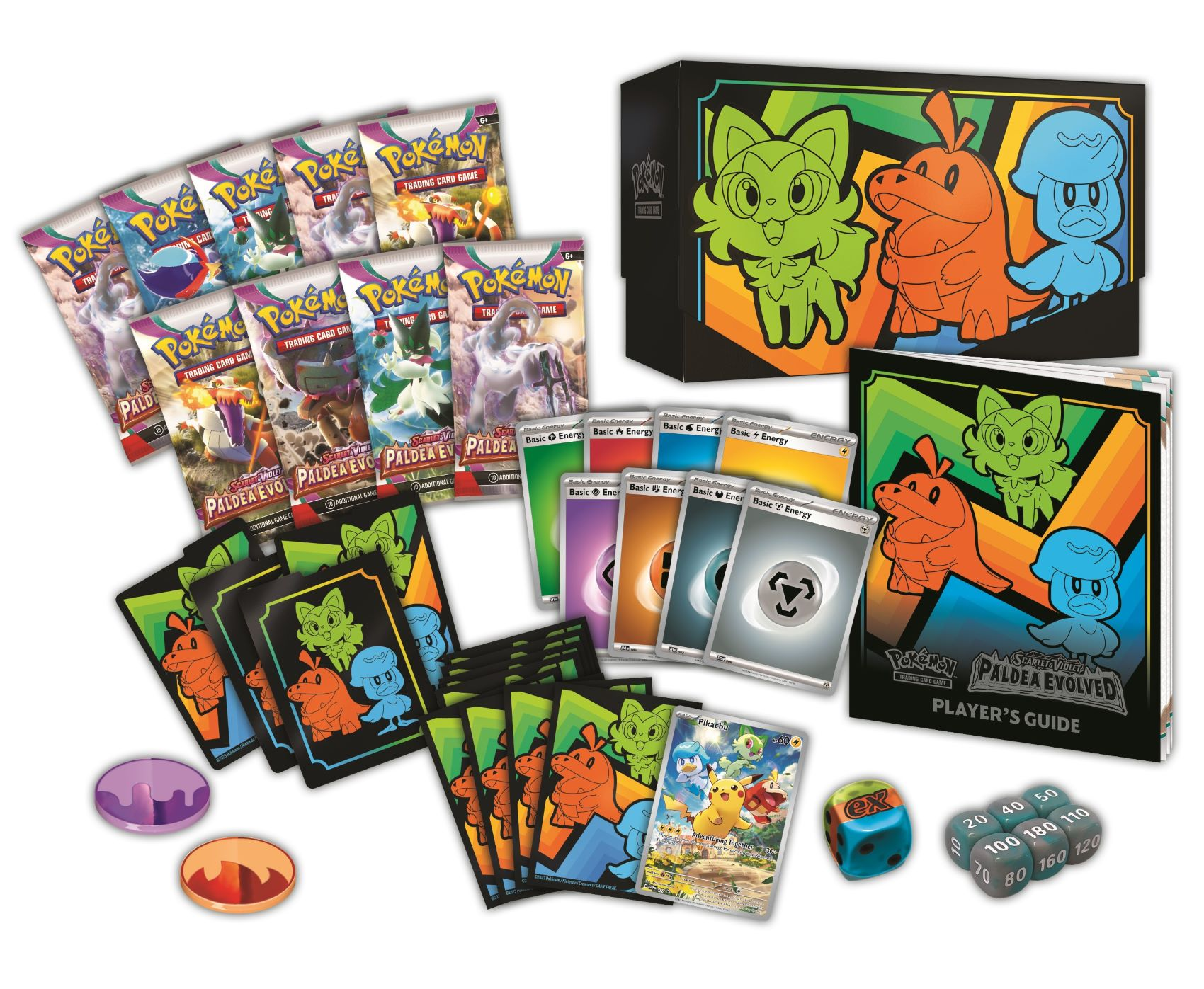 Коллекционная карточная игра Pokemon: SV02 Paldea Evolved Elite Trainer Box фото 4