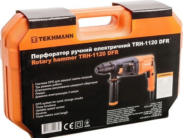 Перфоратор Tekhmann TRH-1120 DFR SDS-Plus 1120Вт (845235) фото 10