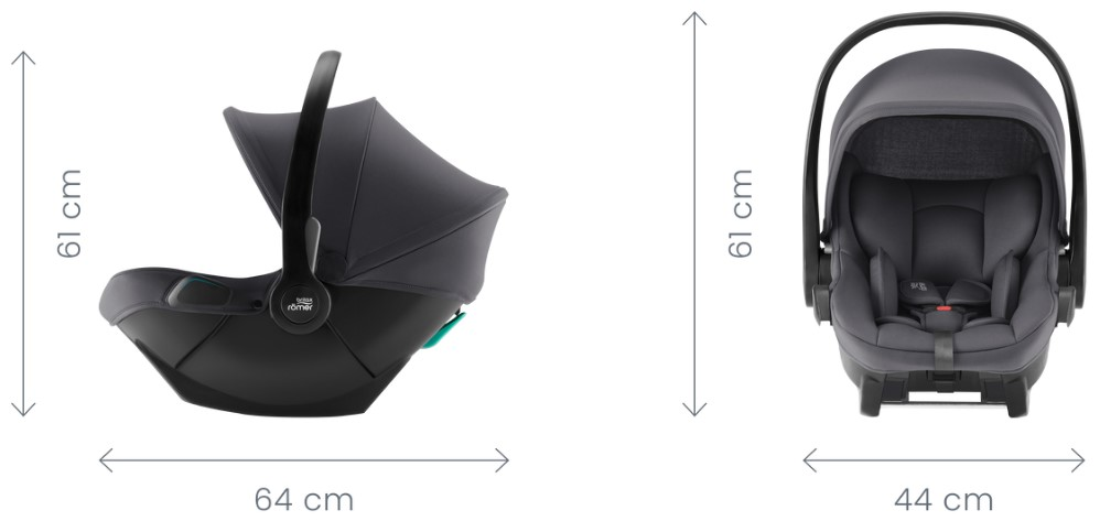 Автокрісло Britax-Romer Baby-Safe Core Midnight Grey (2000038430)фото13