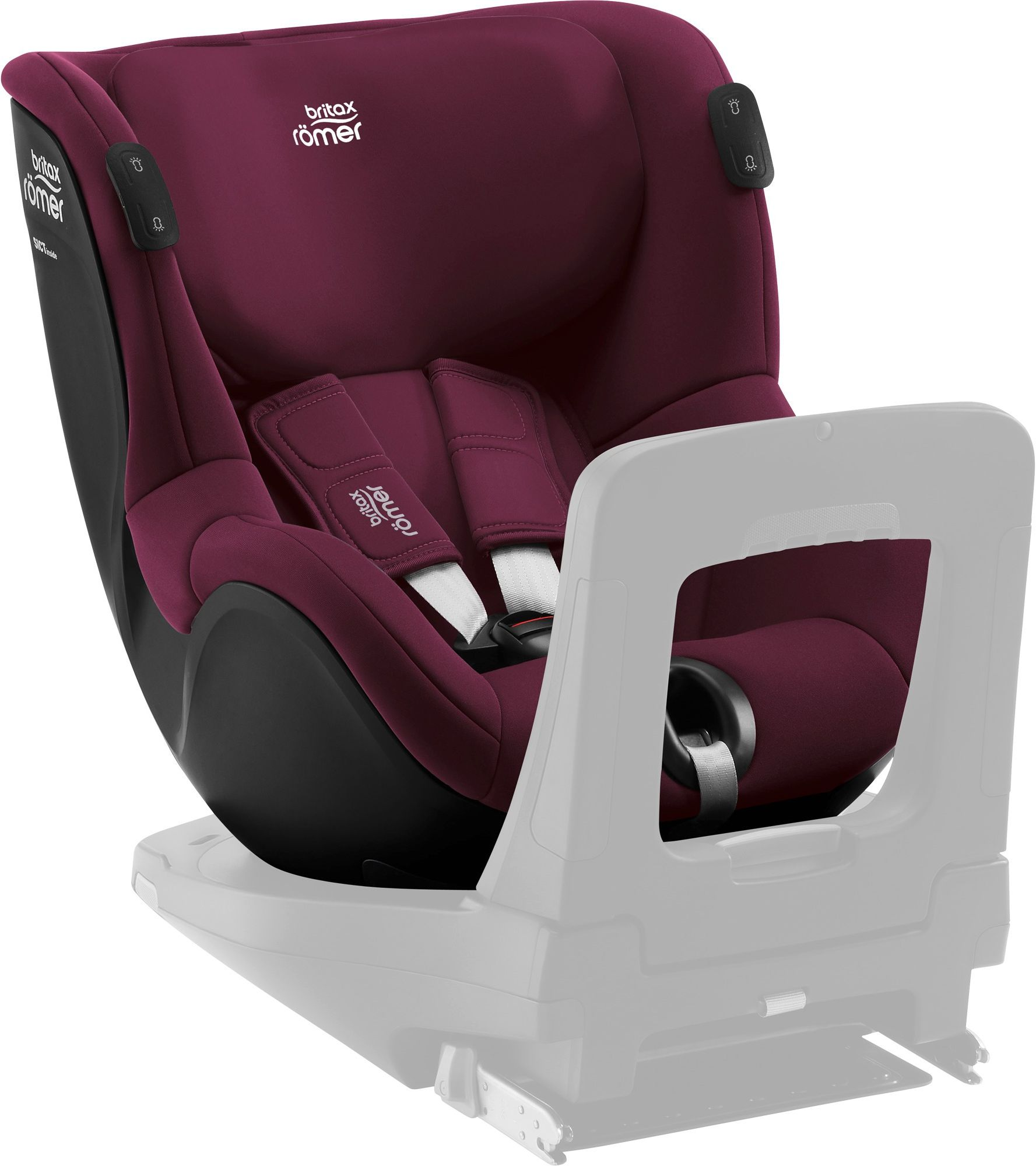 Автокрісло Britax-Romer DualFix iSense Burgundy Red (2000035108)фото