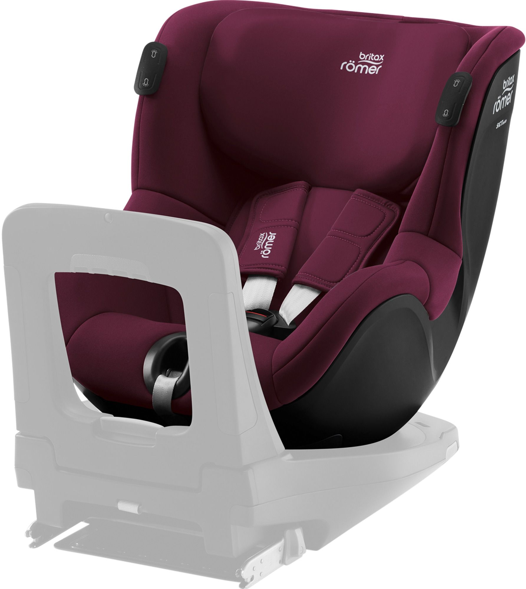 Автокрісло Britax-Romer DualFix iSense Burgundy Red (2000035108)фото